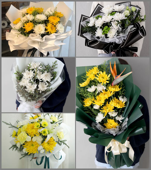 福建漳州龙海市白水镇庄林村白事花束代送